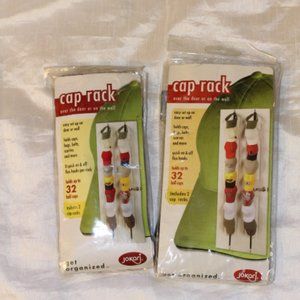 set of 2 Cap Racks - by Jokari - holds up to 64 caps, scarves, belts and more